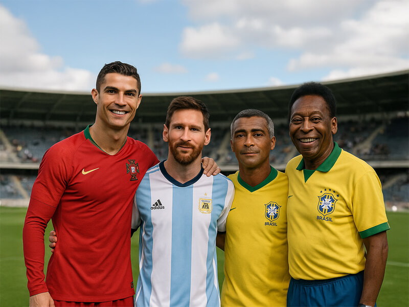 Os Maiores goleadores do mundo