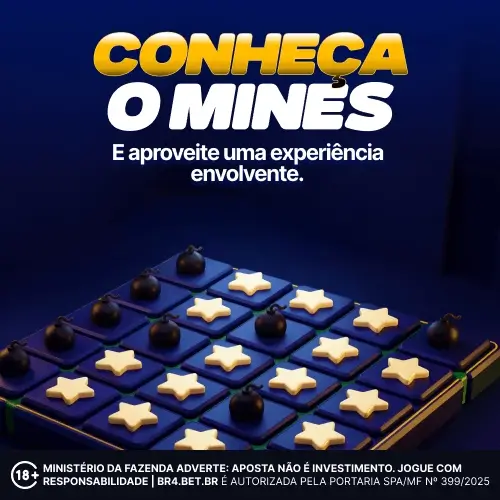 Jogo Mines com tabuleiro de estrelas e bombas